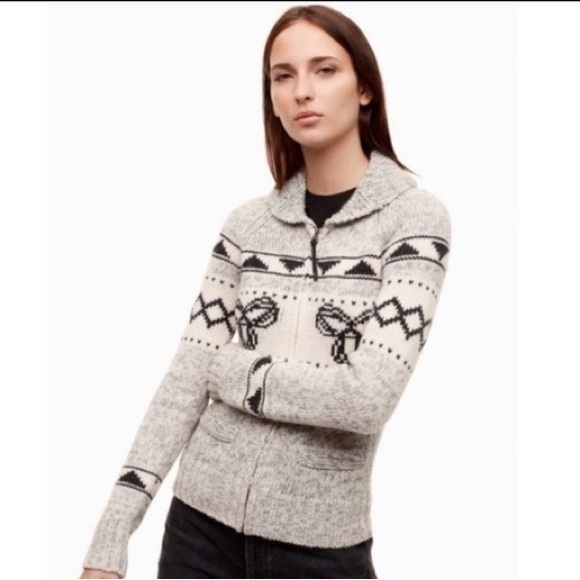 Aritzia Vintage Y2K TNA Lambswool Cardigan Small - Picture 1 of 6